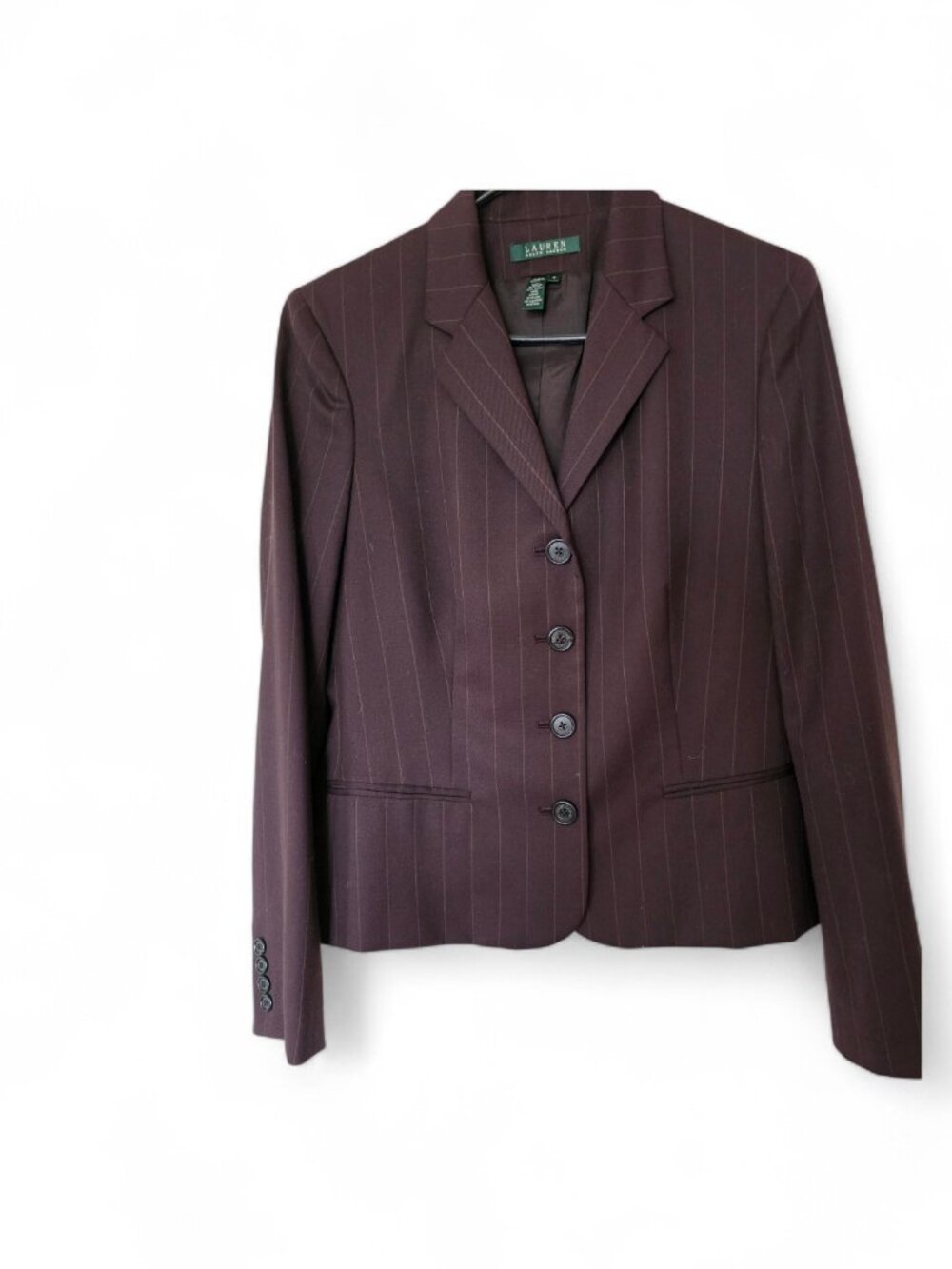 ​Ralph Lauren Elegant Tailored Pinstripe Blazer
